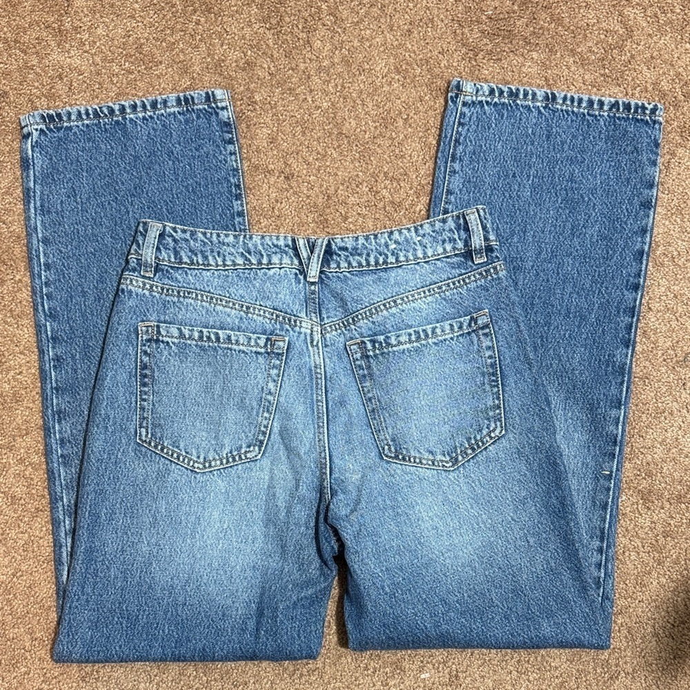 EUC Garage Classic 90’s Straight Style Blue Jeans Love - Picture 2 of 6